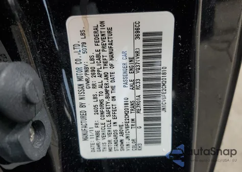 2012 Infiniti G37 Base из США, поврежденный, VIN JN1CV6FE2CM201810